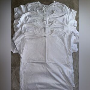 4 Bella Canvas Kids White Short Sleeve Tees